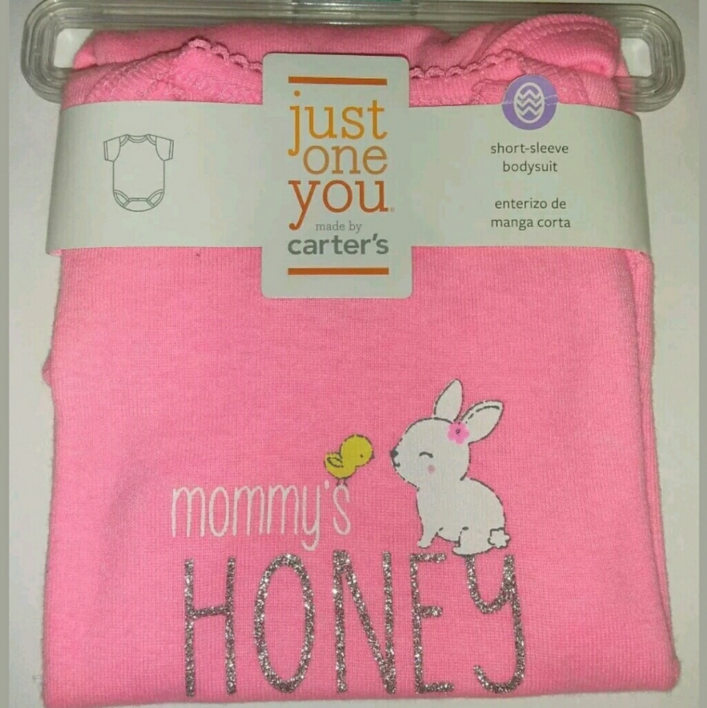 Carter's "Mommy's Honey Bunny" Pink One piece 3m